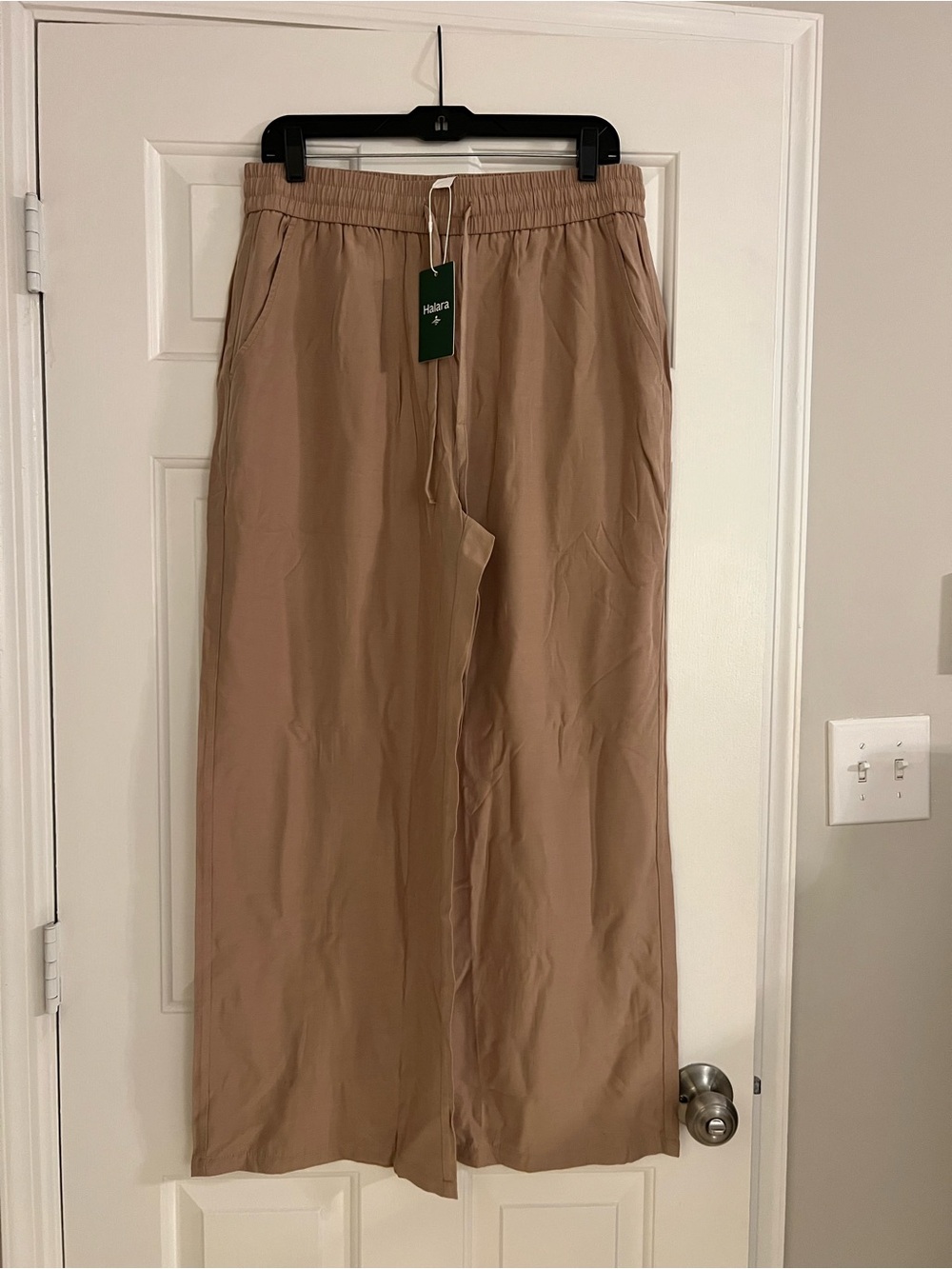 NWT Halara High Waist Linen Blend pants - size L